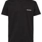 The Dsquared2 S74Gd1338 Cool Fit Tee in black from DSQUARED2 exemplifies sleek men's fashion with its minimalist design and a subtle white logo on the left chest.