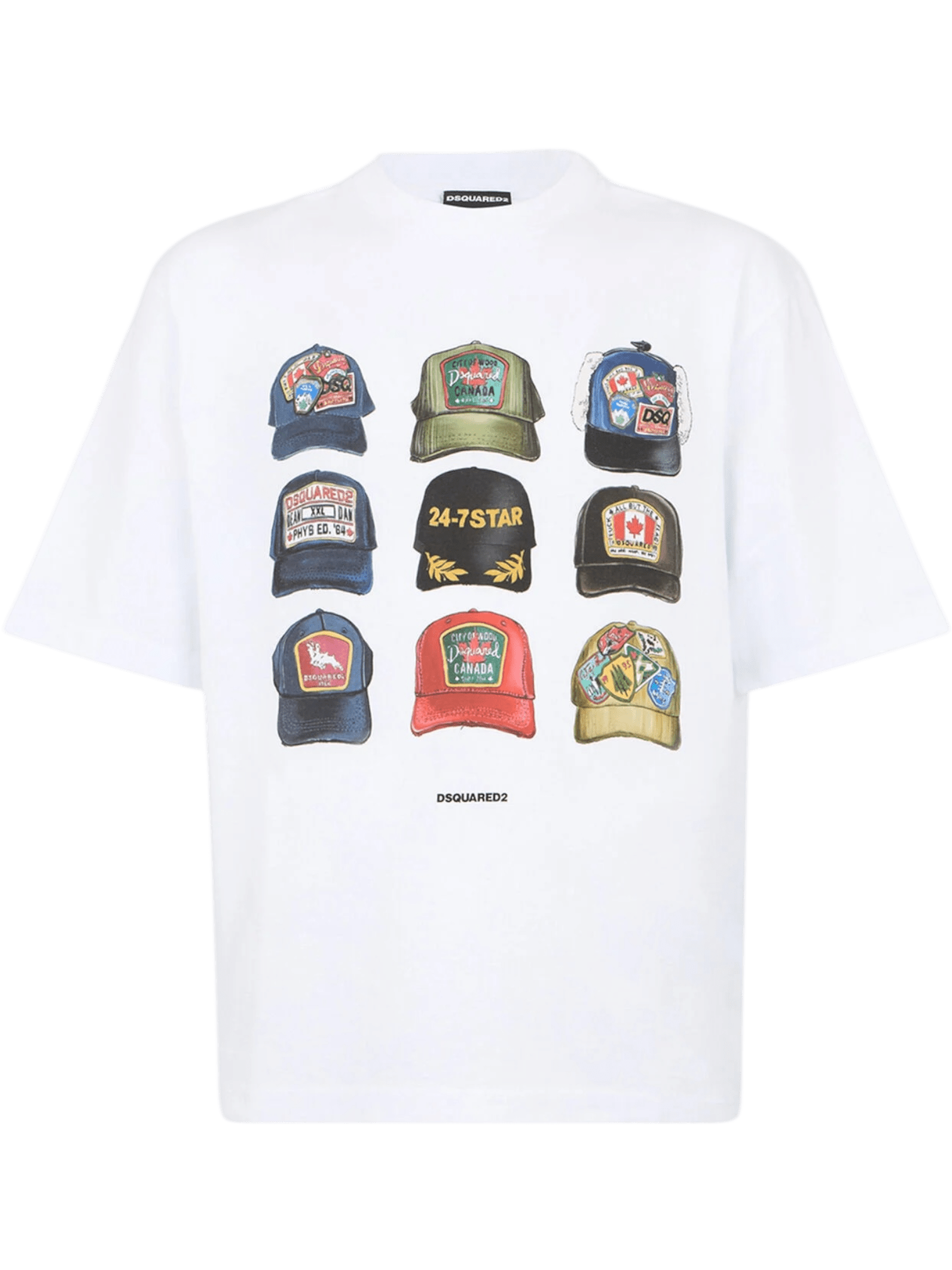 Dsquared2 S78GD0112 Iconique Loose Fit Tee White