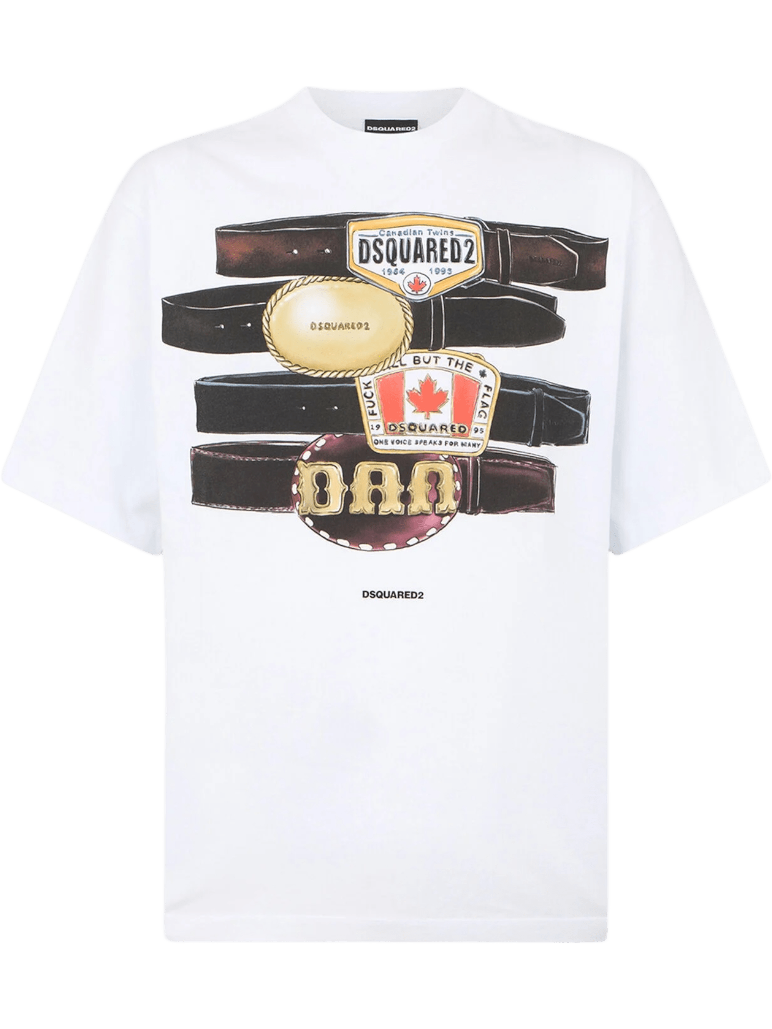 Dsquared2 S78GD0113 Iconique Loose Fit Tee White