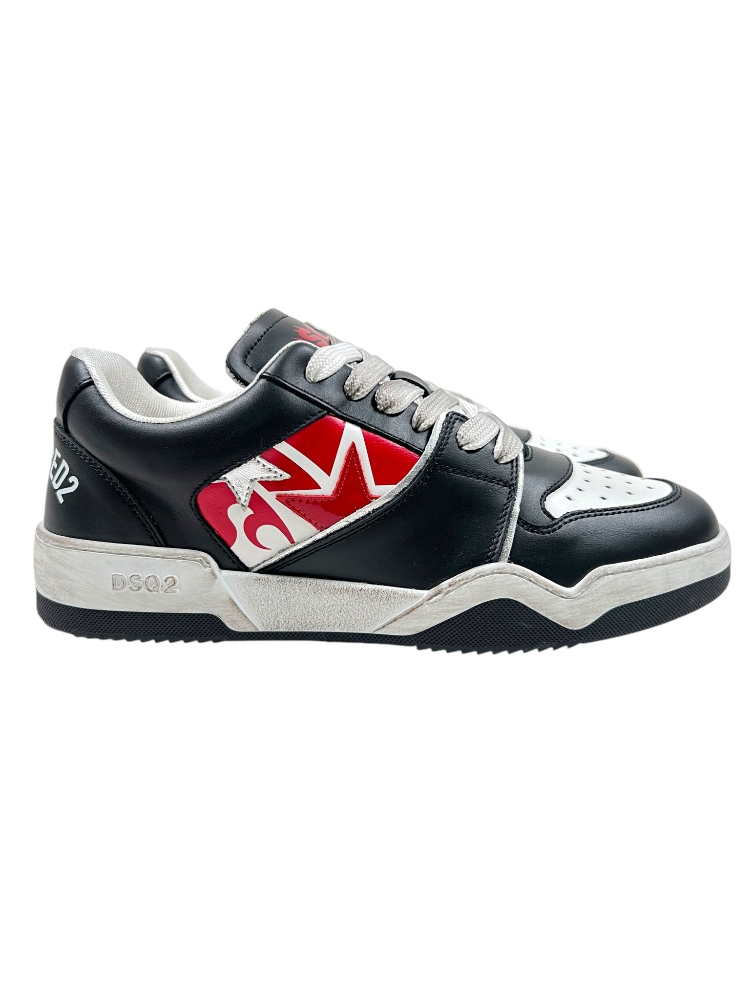 SNM0428 Sneakers Vitello Bianco Nero