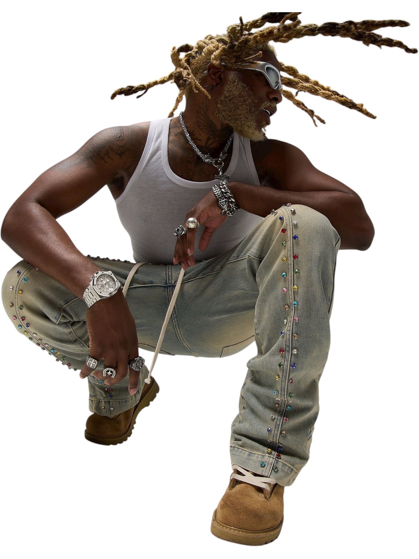 Duaa Alignment Mineral Denim Stone