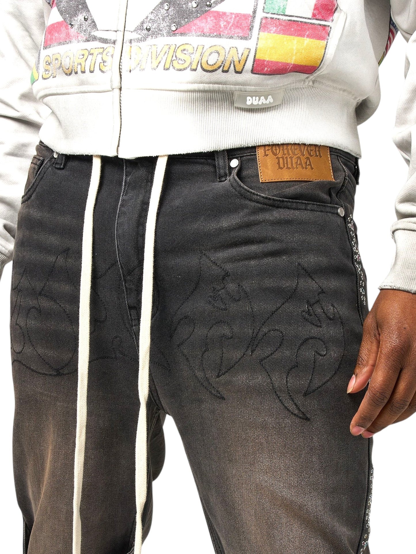 Duaa Aviation Ash Wash Denim