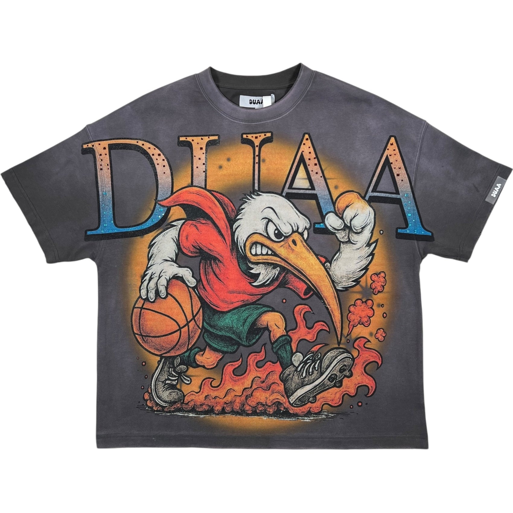 Duaa Bird Tee Shirt Orange
