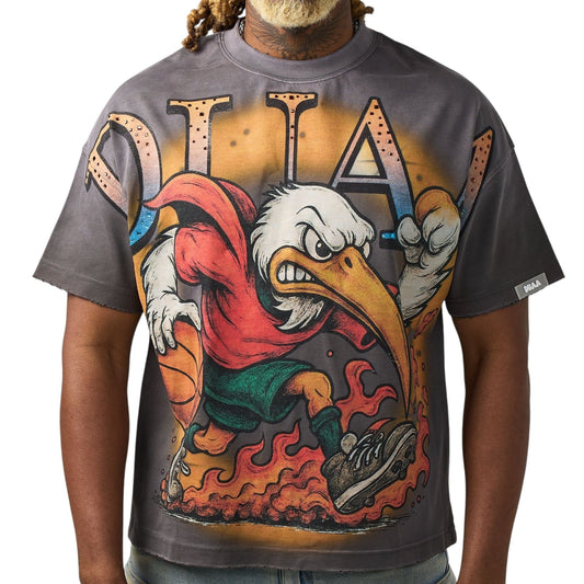 Duaa Bird Tee Shirt Orange