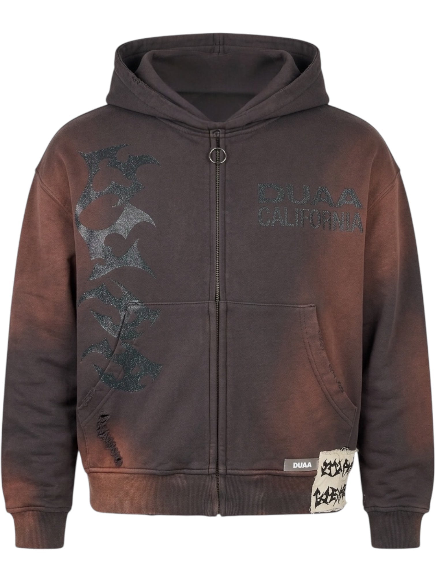 Duaa Cave Stone Hoodie Burnt