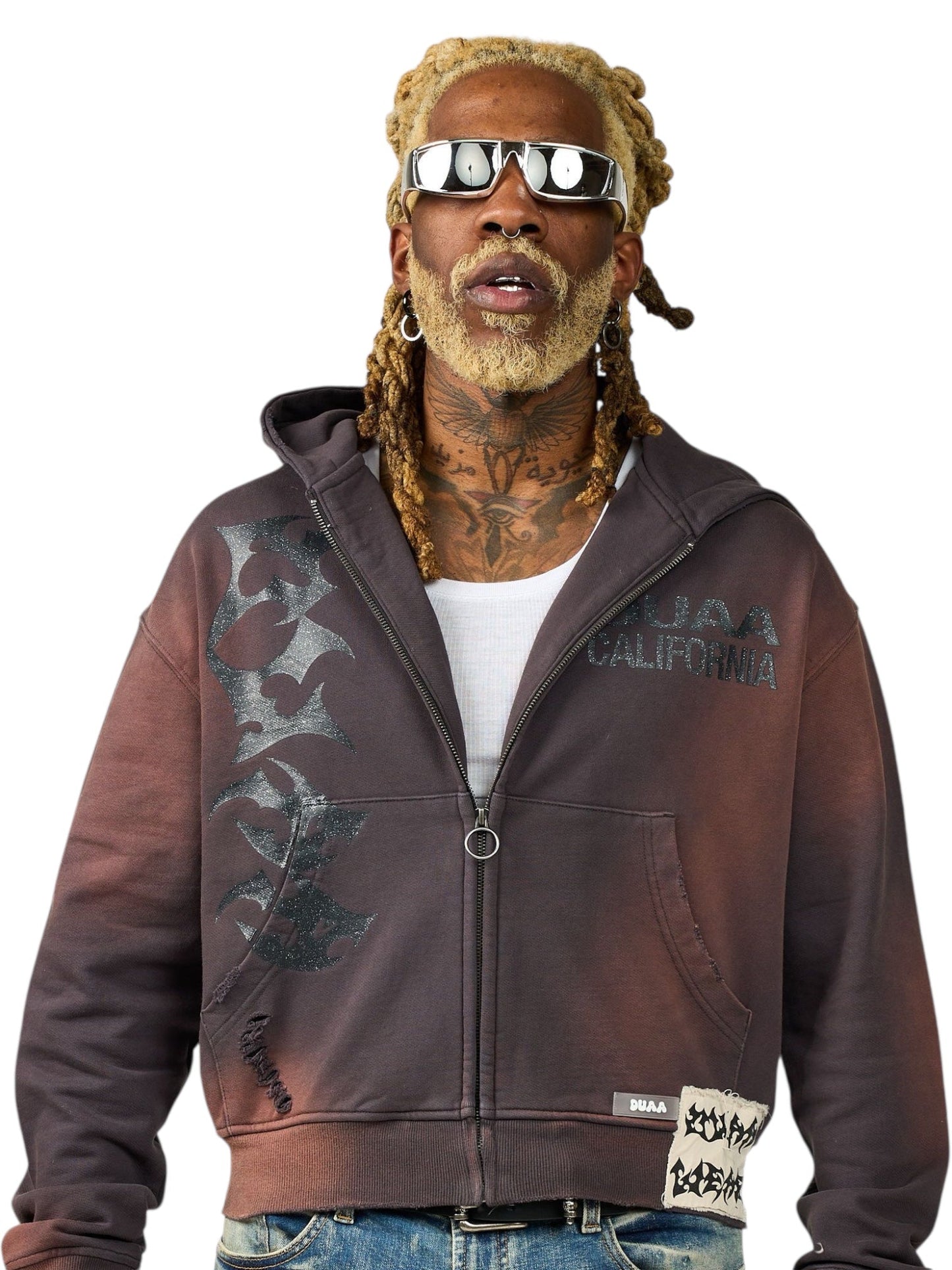 Duaa Cave Stone Hoodie Burnt