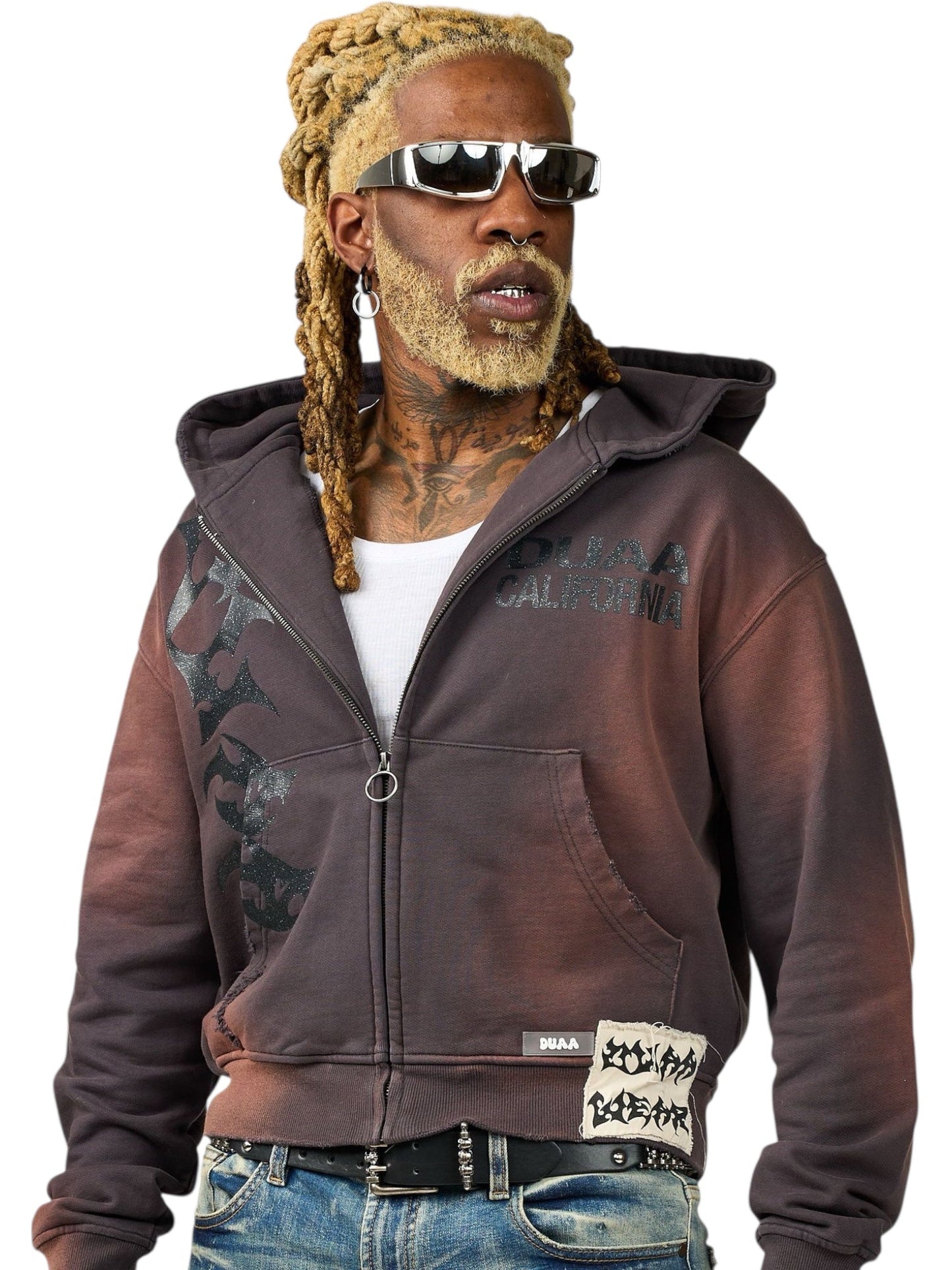 Duaa Cave Stone Hoodie Burnt