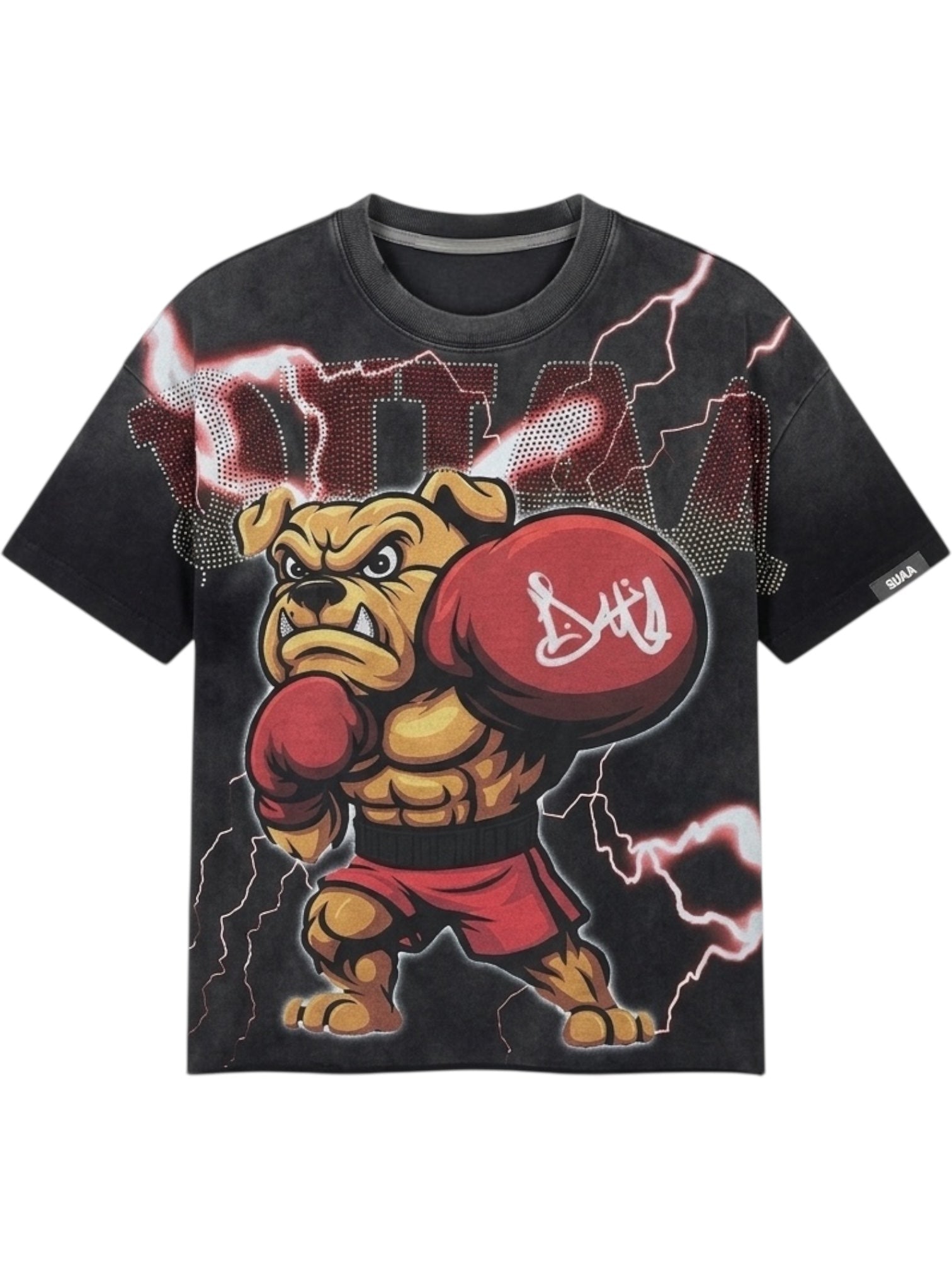 Duaa Champ Tee Shirt Dog Black