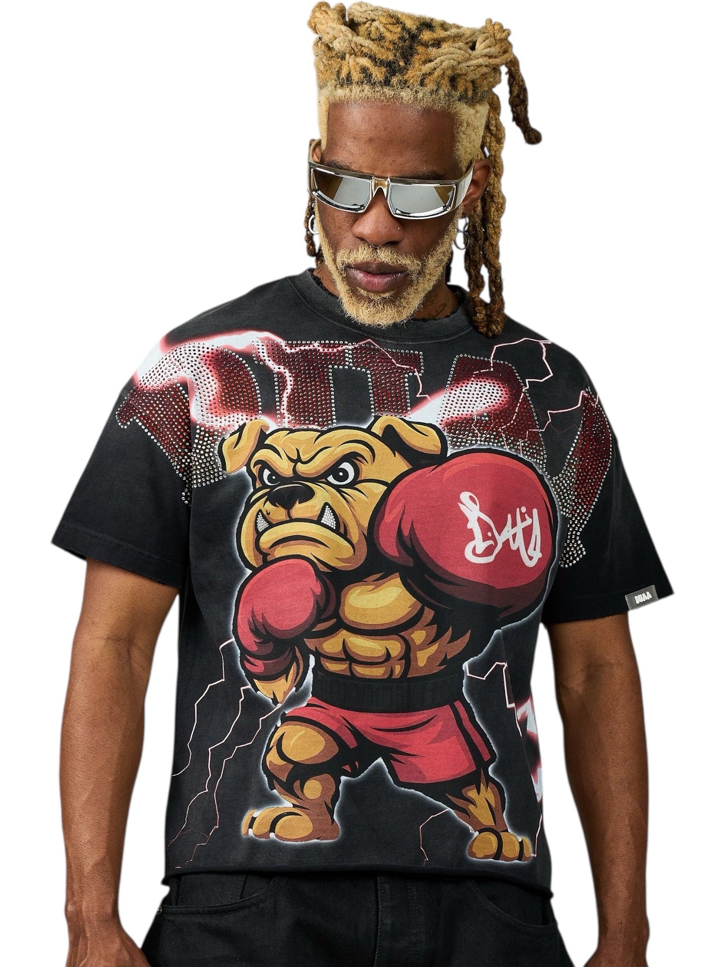Duaa Champ Tee Shirt Dog Black