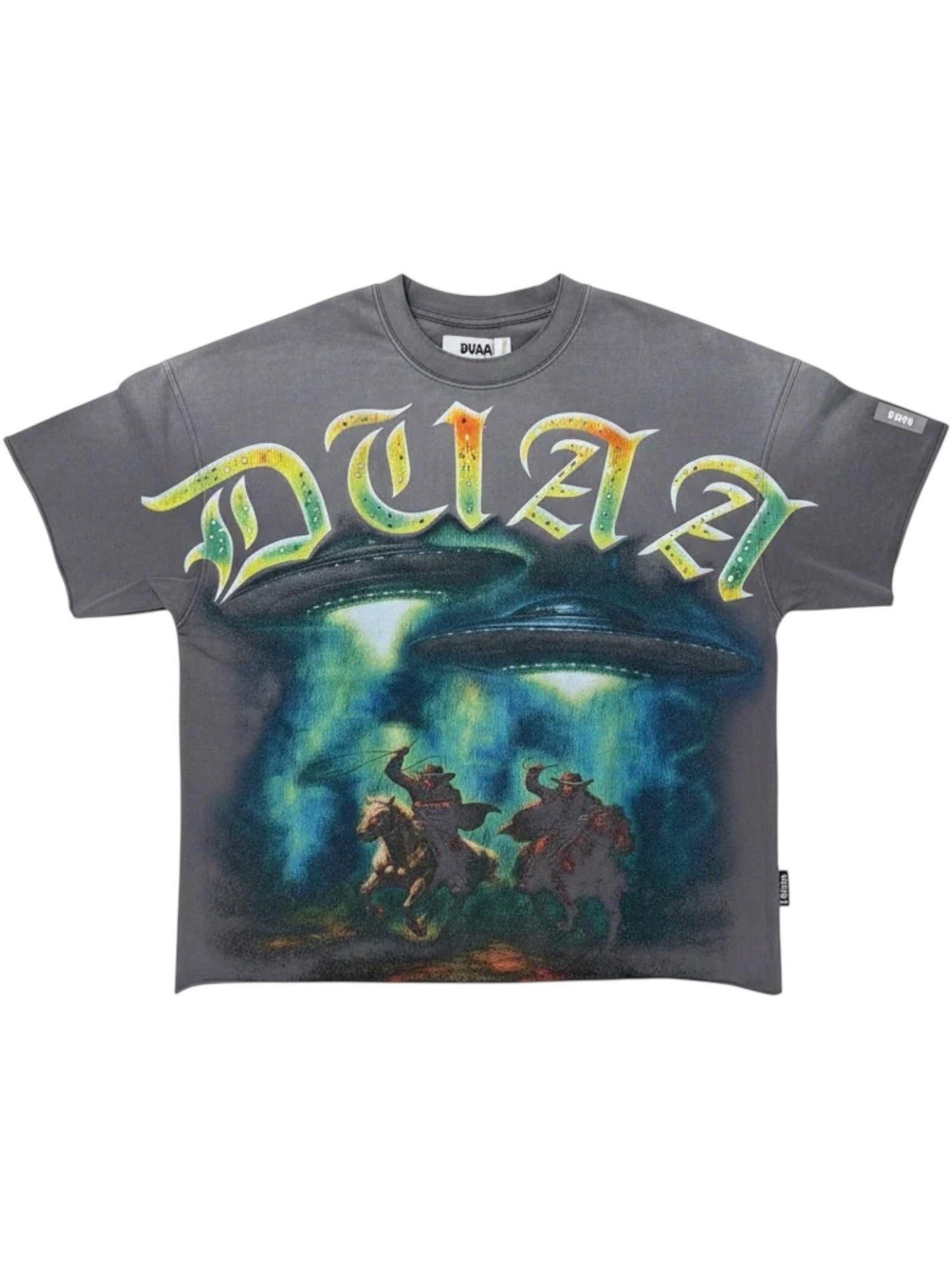 Duaa Cowboy Tee Shirt Grey