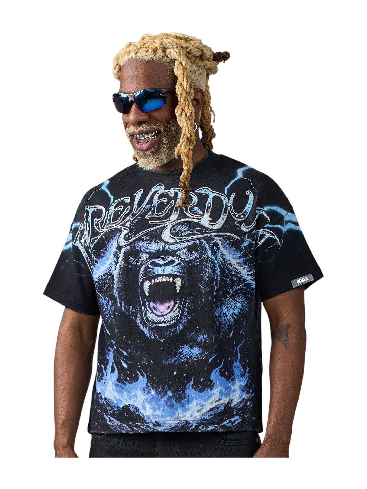 Duaa Electric Tee Black