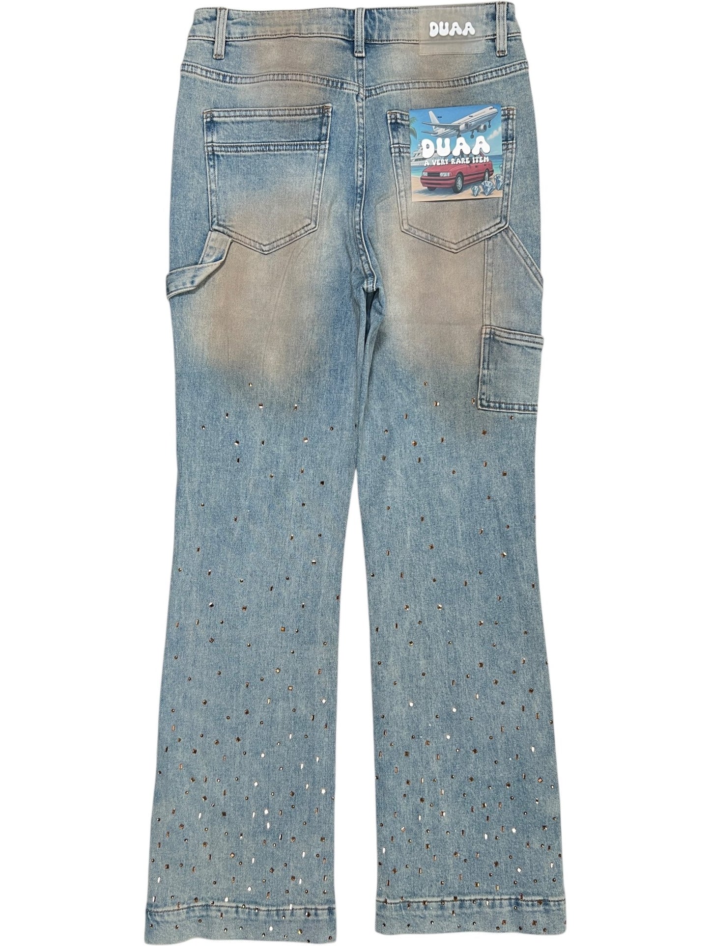 Duaa Favored Blue Denim