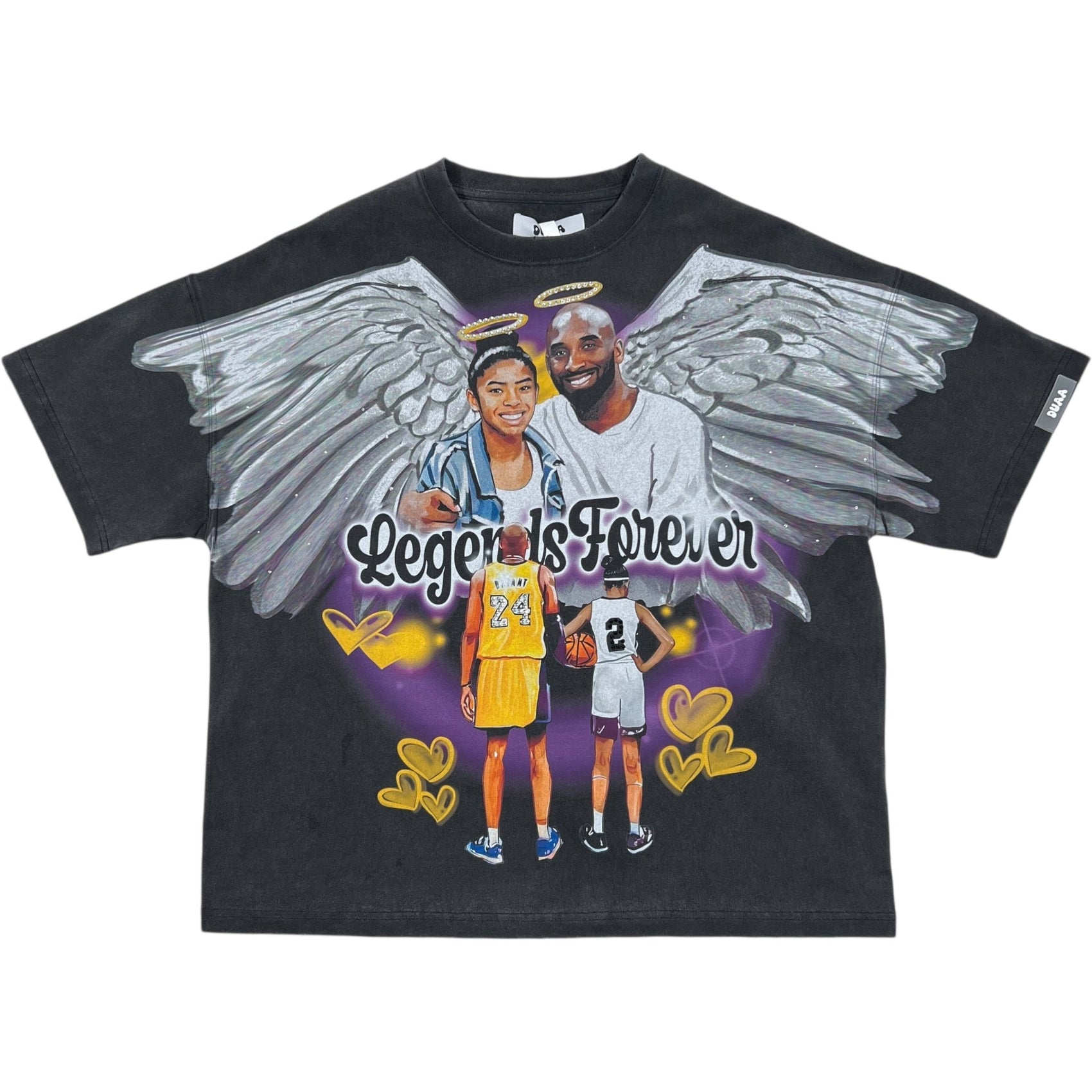 Duaa Forever Tee Shirt Black/Gold