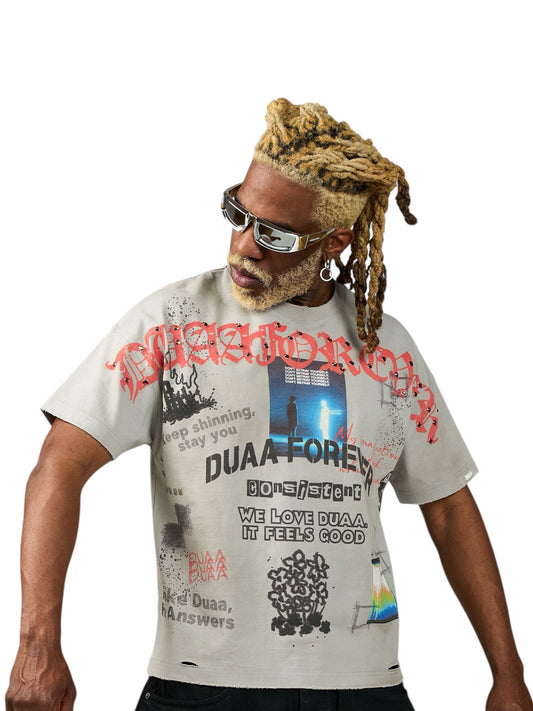 Duaa Mind Control Tee  Shirt Wash