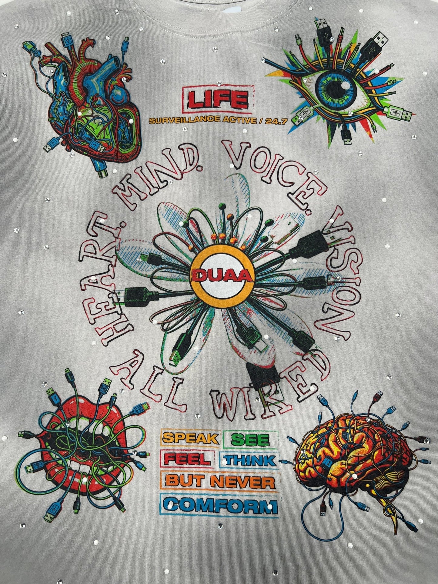 Duaa New Age Tee Grey