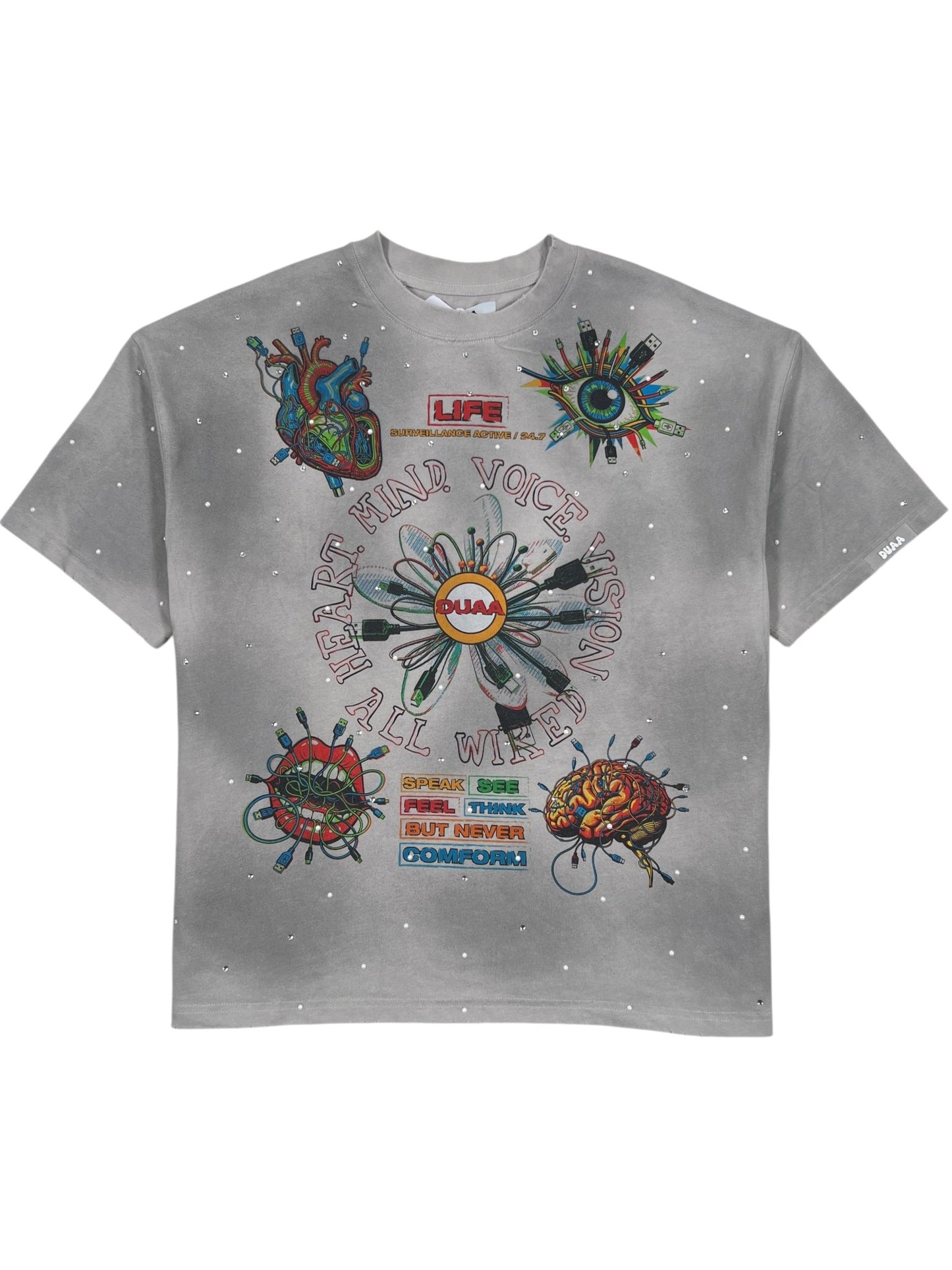 Duaa New Age Tee Grey