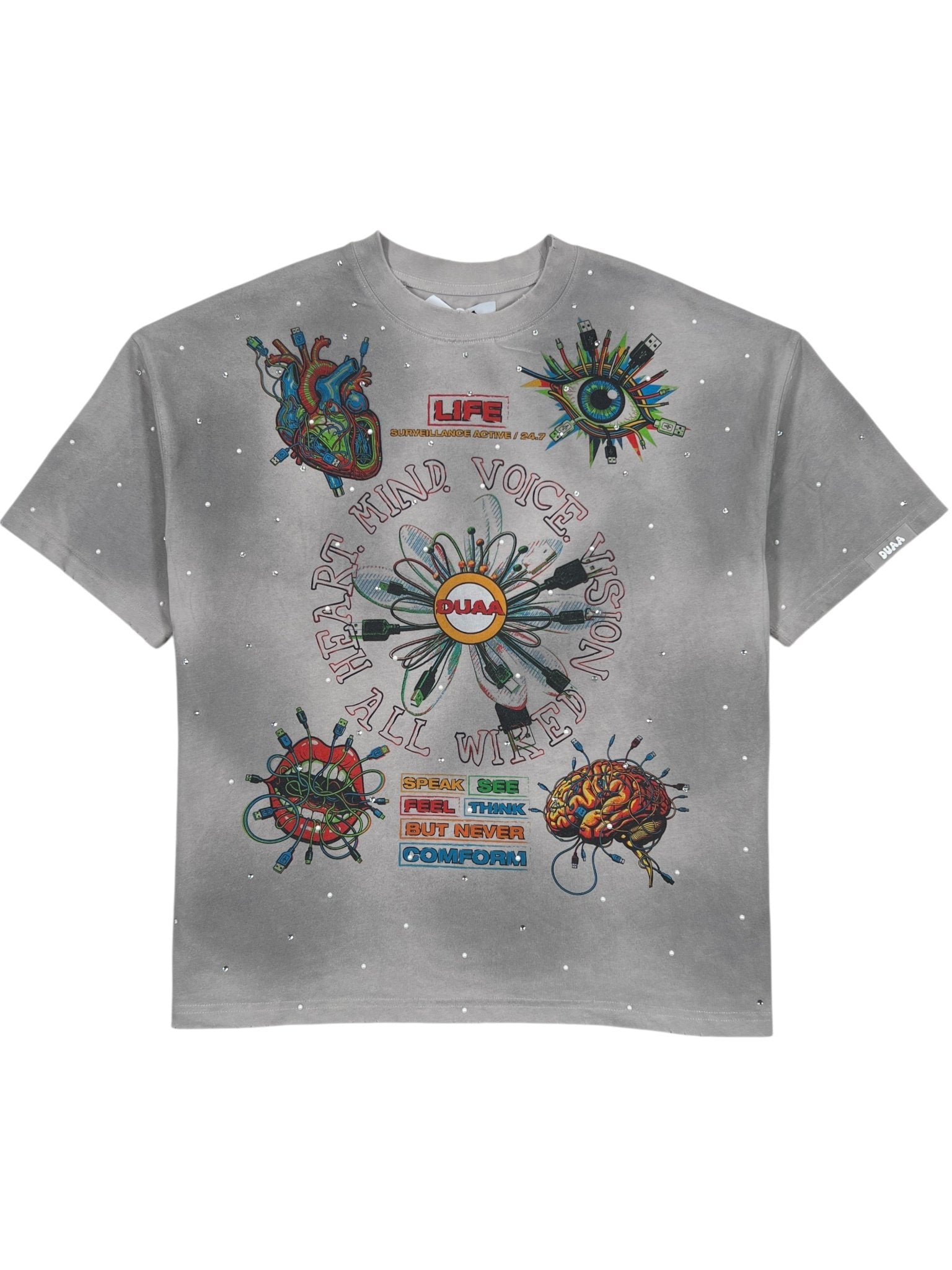 Duaa New Age Tee Grey