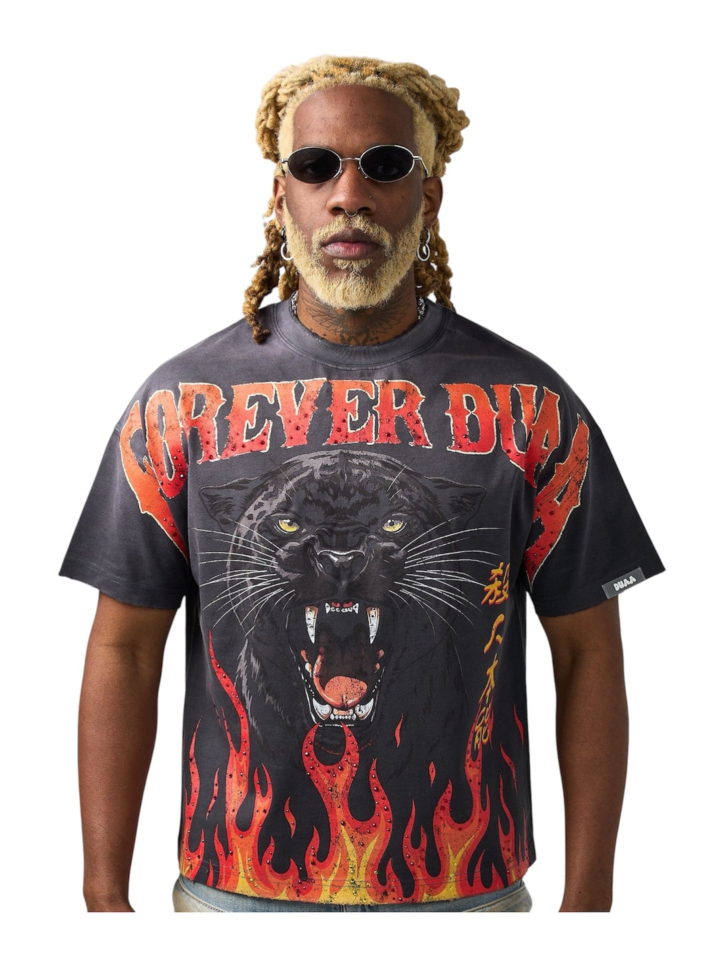 Duaa Panther Tee Shirt Red