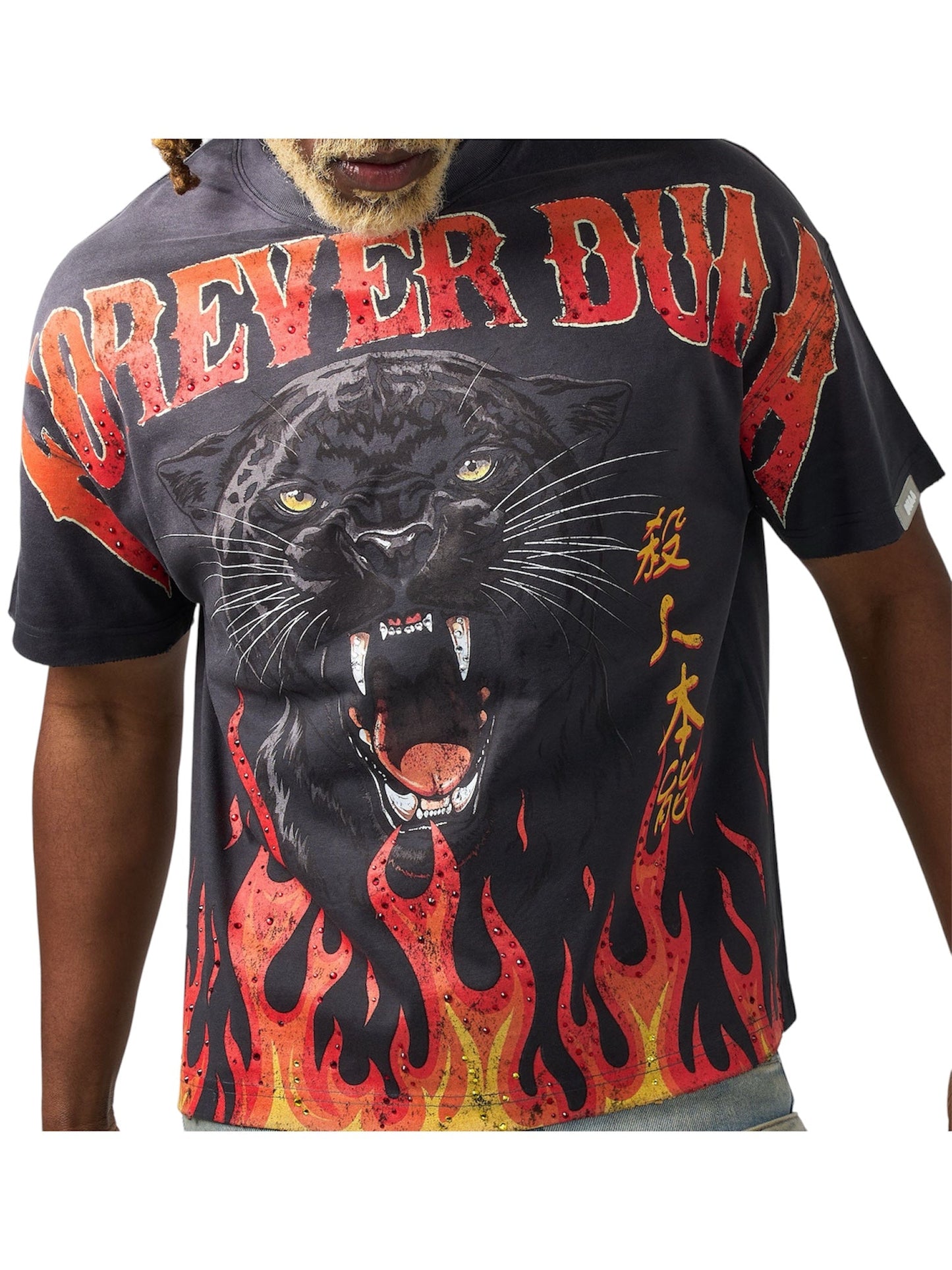 Duaa Panther Tee Shirt Red