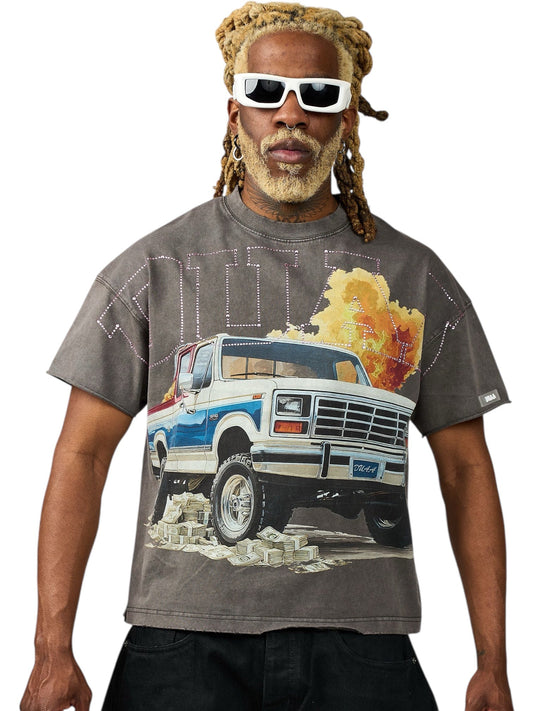 Duaa Pull Up Tee Shirt Vintage Wash