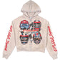 Duaa Velocity Washed Hoodie Beige