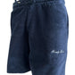 The Family First JOSS2504 Jogger Short Track in dark blue, featuring a drawstring waistband and the "Family First" embroidery on the left side, is perfect for your jogging attire.