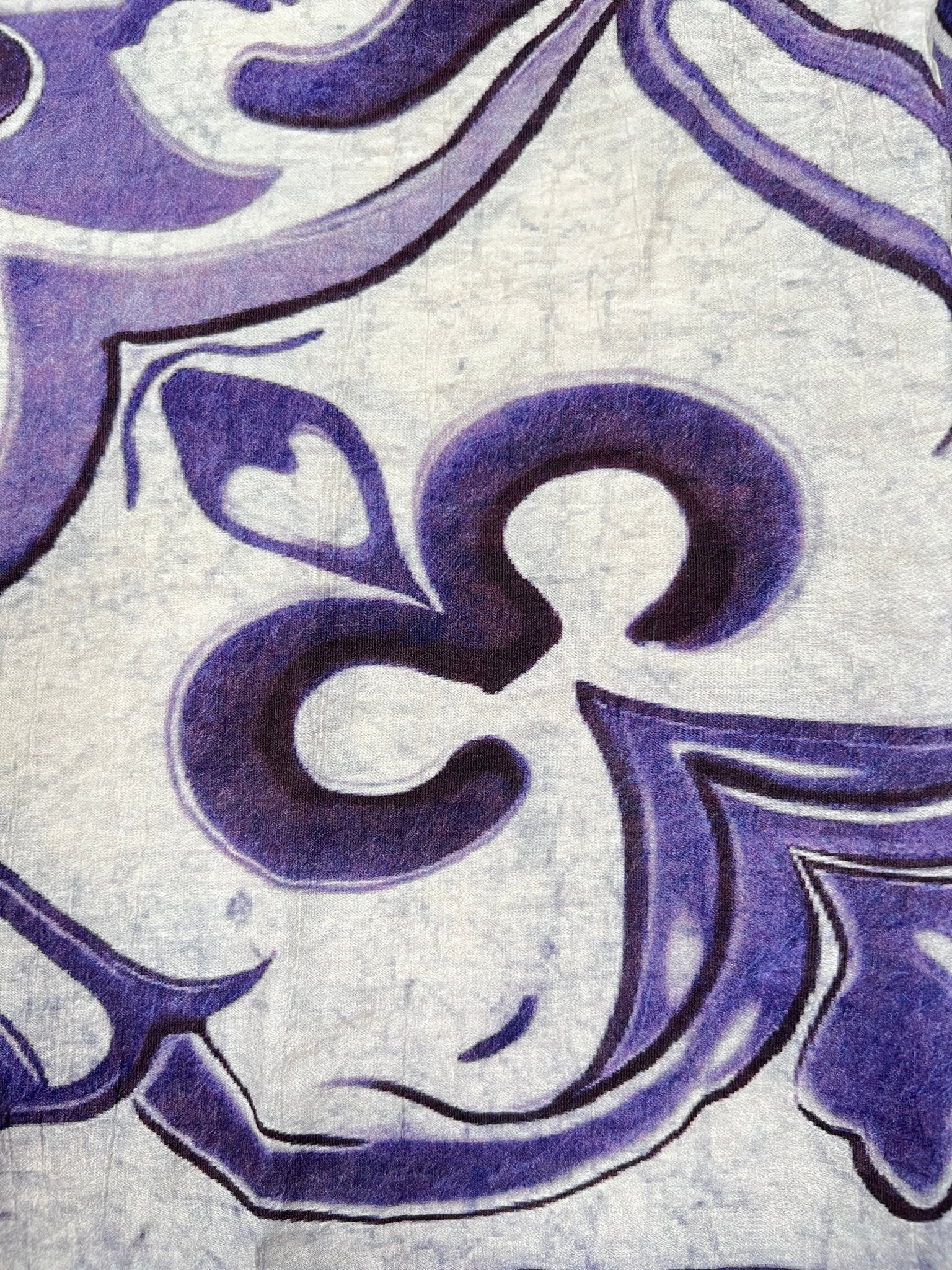 Close-up of an abstract, textured surface with swirling shapes and curved lines, similar to the vibrant design of the Family First SHS2504 Amalfi Multicolor shirt by FAMILY FIRST.