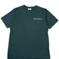 Elegant green Family First TF2409GR T-shirt with a white embroidered "Family Heirlooms" logo on the left chest.