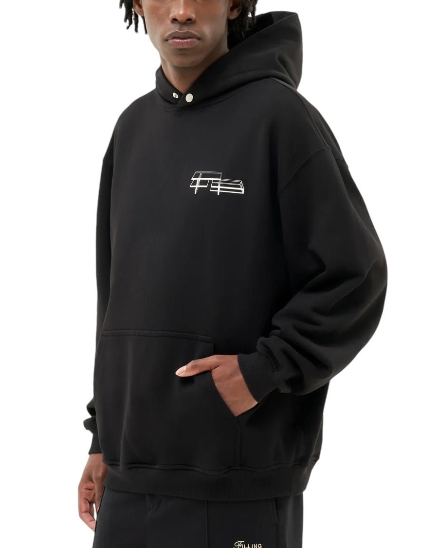 Filling Pieces Hoodie Handshake Elements Blk