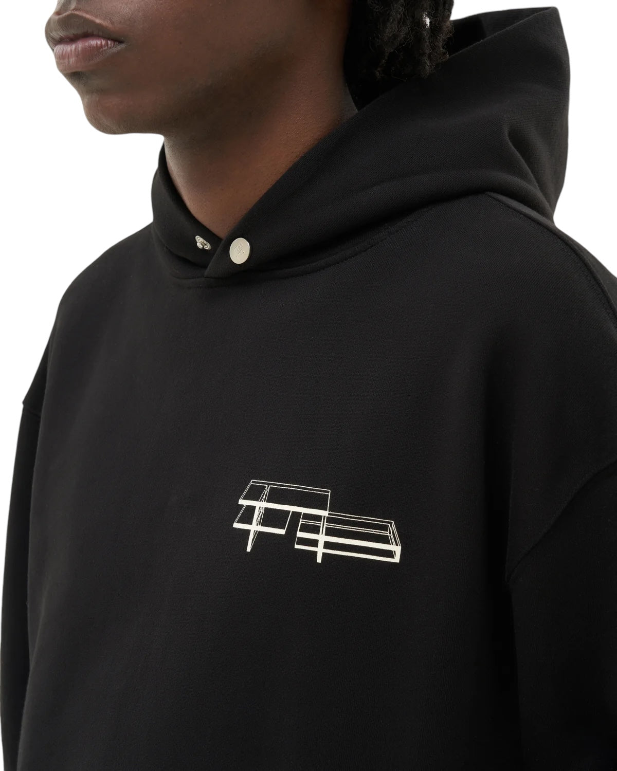 Filling Pieces Hoodie Handshake Elements Blk