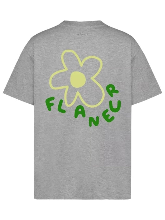 Flaneur Blossom T-Shirt Heather Grey