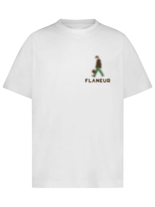 Flaneur Blurred Stroller T-Shirt White