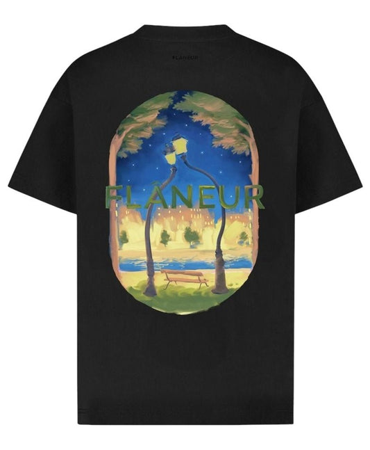 Flaneur Lanterns of Love T-Shirt Black