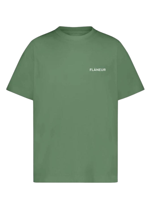 Flaneur Logo T-Shirt Khaki