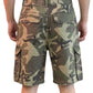 Found Camo Patchwork Cargo Shorts Woodland