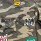 Found Camo Patchwork Cargo Shorts Woodland