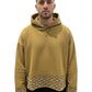 Found Embroidered Border Hoodie Dk Olive