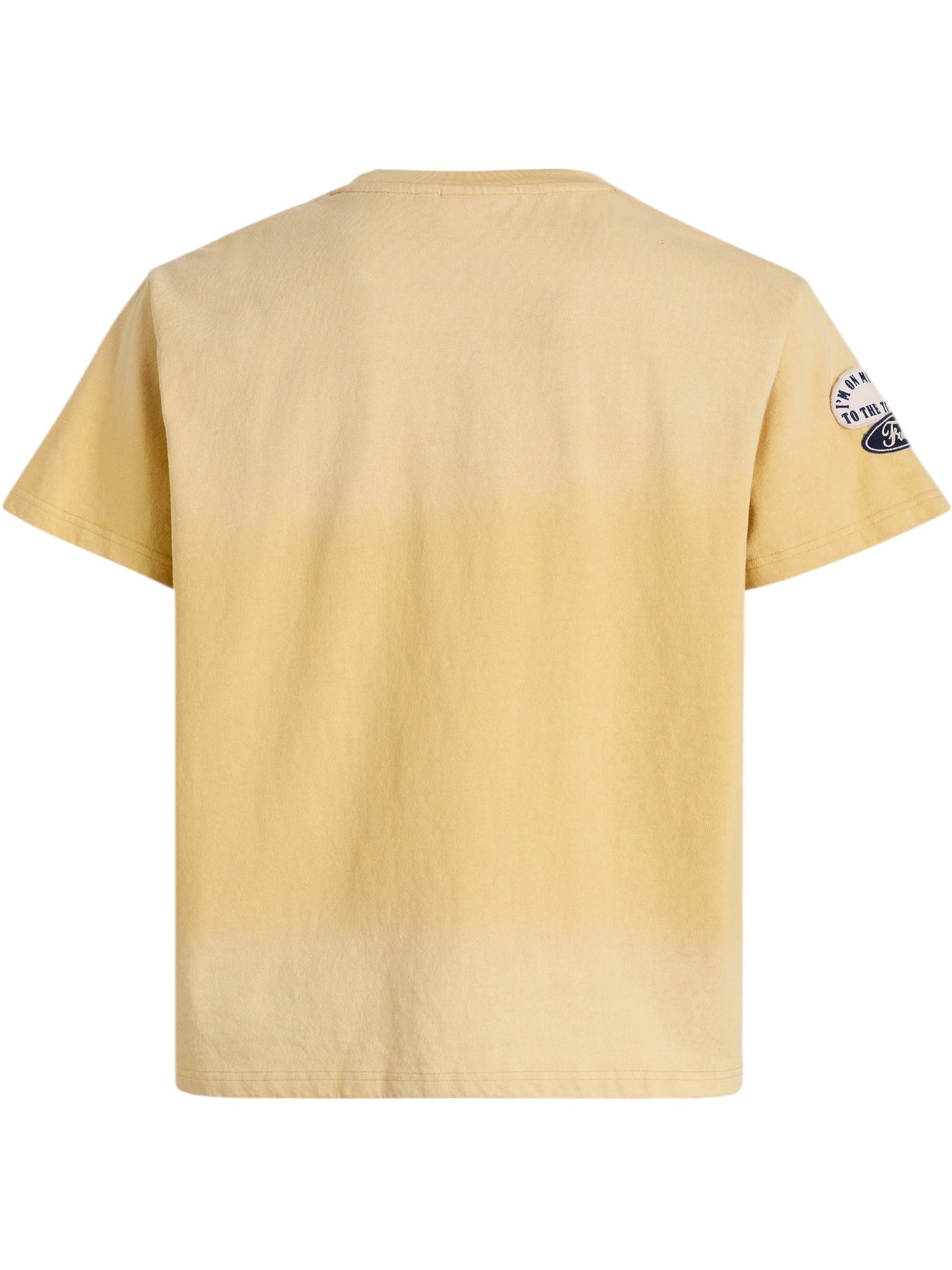 Found Embroidered Patches Camp Tee Yellow