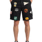 Found Patchwork Cargo Shorts Vtg Black