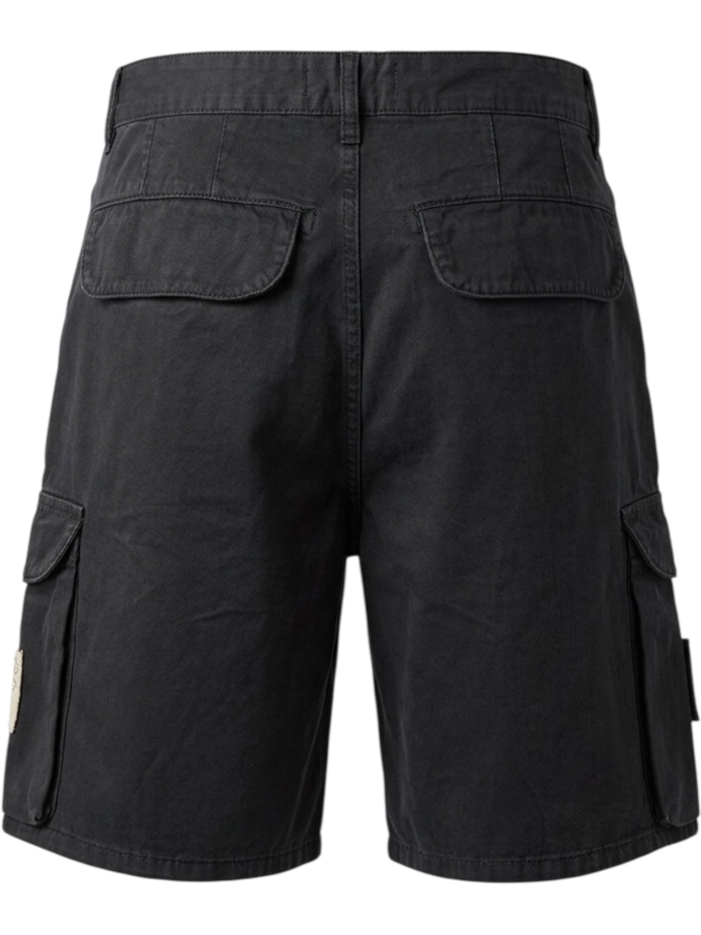 Found Patchwork Cargo Shorts Vtg Black