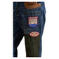 Found Patchwork Jeans Vtg Blue