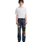 Found Patchwork Jeans Vtg Blue