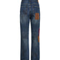 Found Patchwork Jeans Vtg Blue