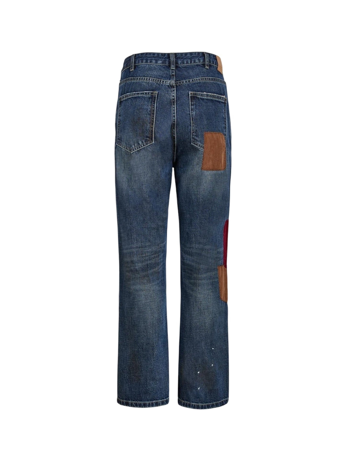 Found Patchwork Jeans Vtg Blue