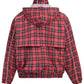 Found Red Plaid Track Jacket Red
