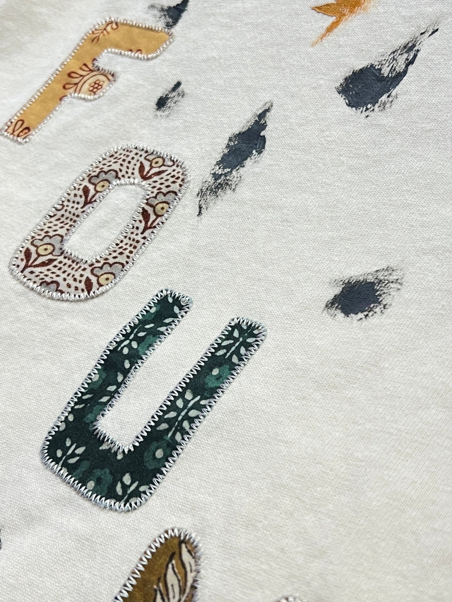 Found Tapestry Logo Paint Tee Off White