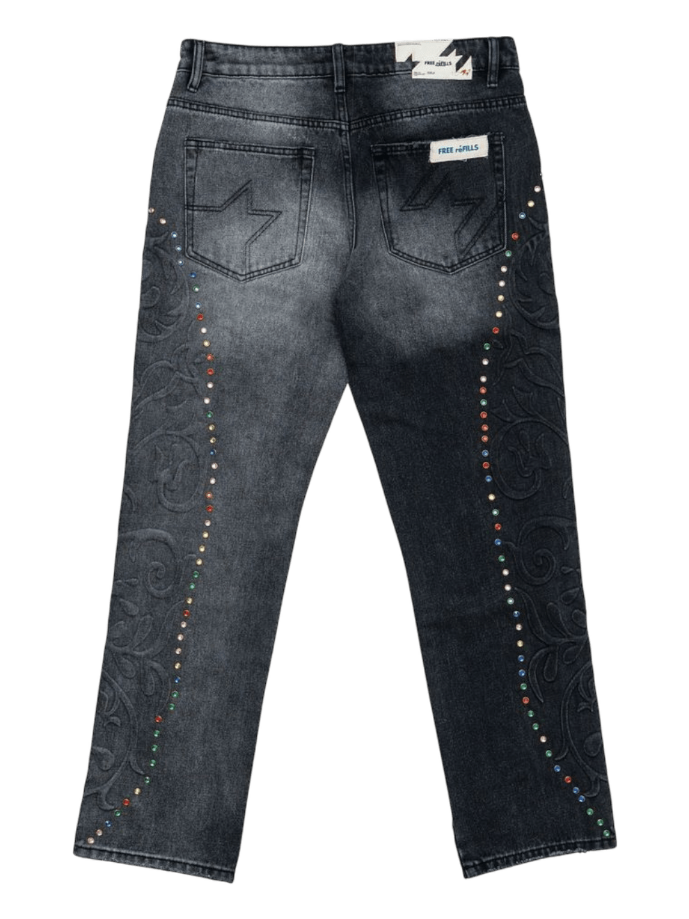 Free Refills Cathedral Denim Pants (FR-F25-026) Black