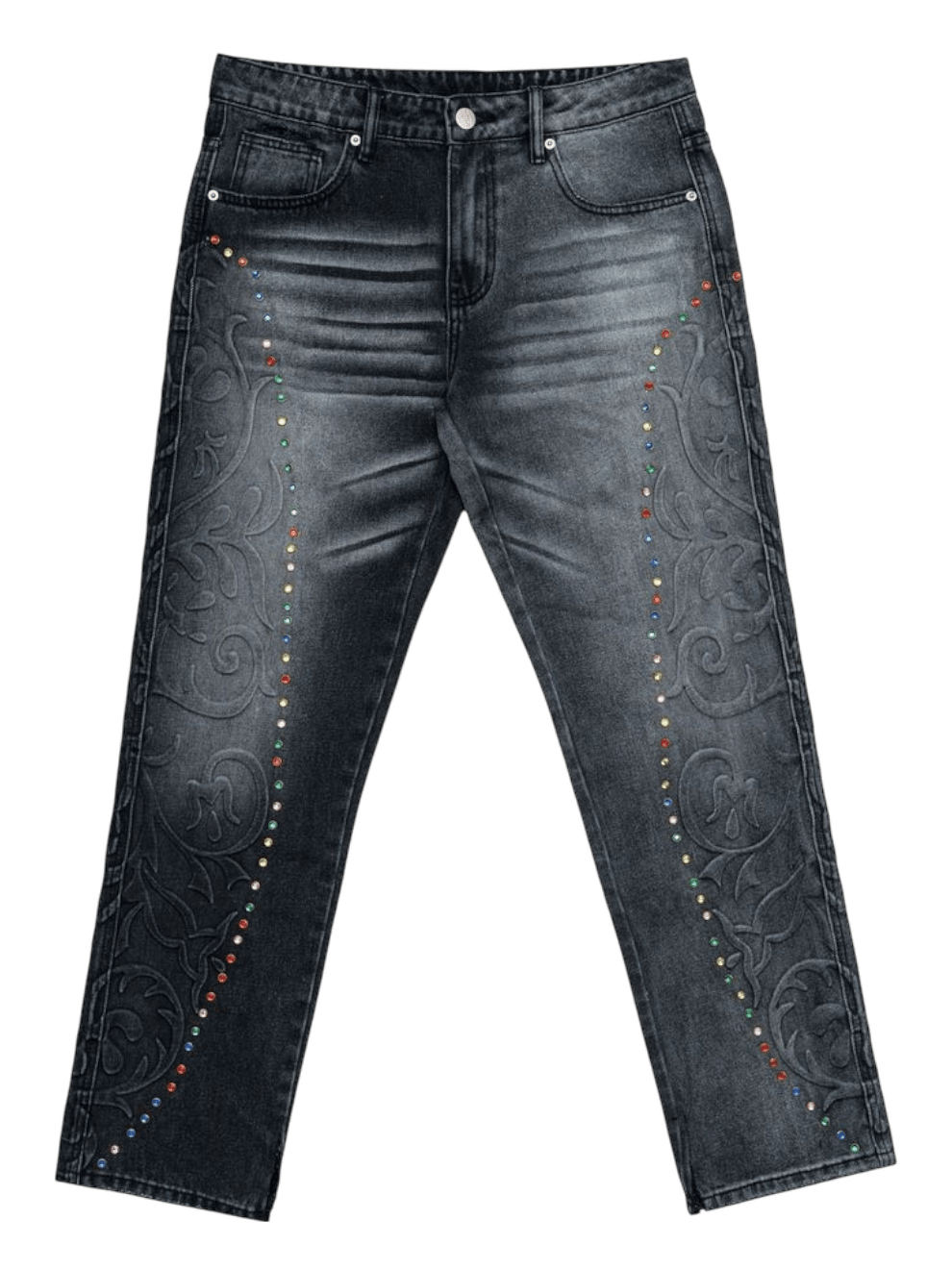 Free Refills Cathedral Denim Pants (FR-F25-026) Black