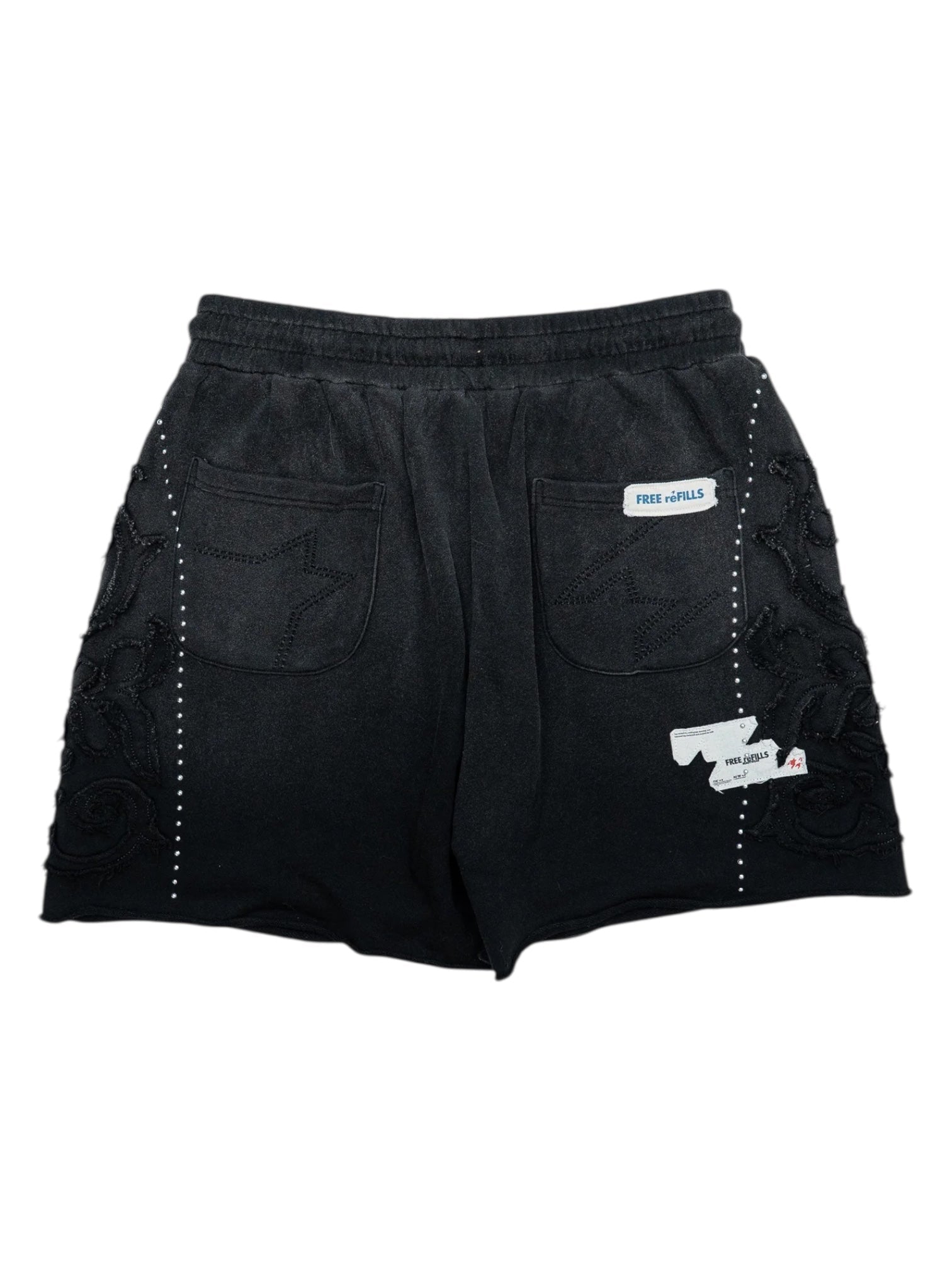 Free Refills Cathedral Fleece Shorts (FR-F25-023) Black - Probus