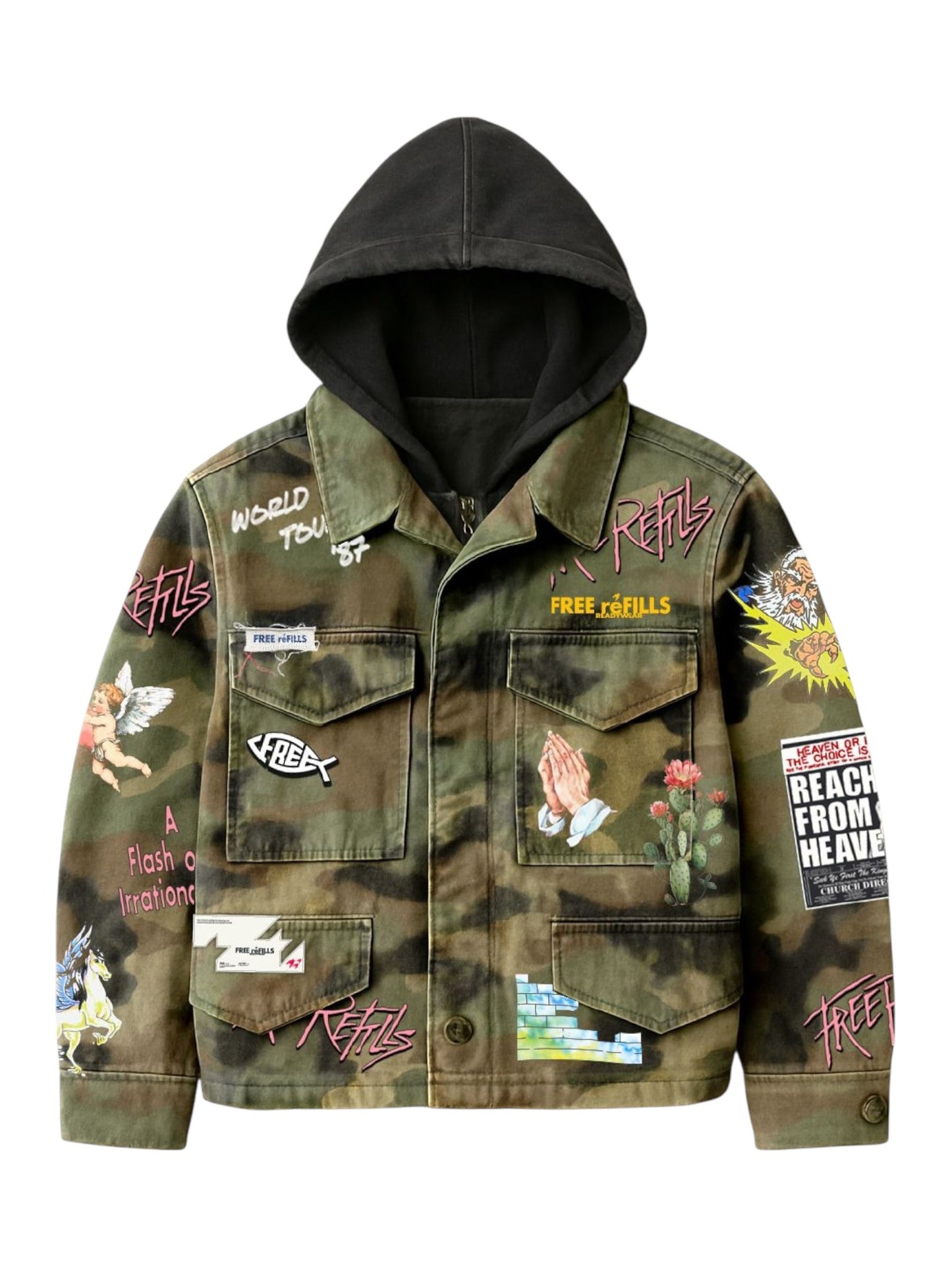 Free Refills Flyod  Camo Jacket (FR-S26-068)